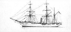 1856 - Conte di Cavour - Compagnia Transatlantica - Genova